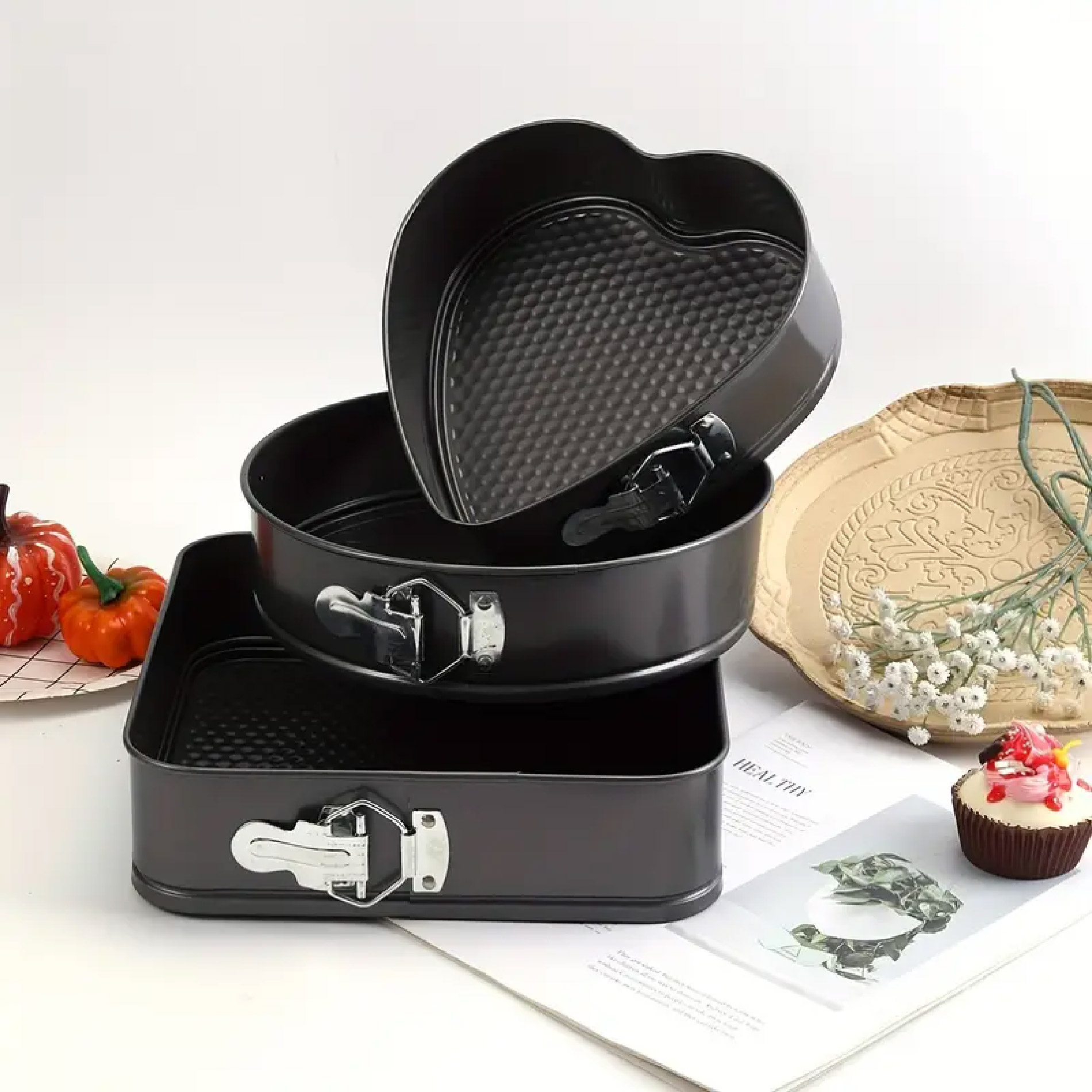 Miniatura 7 de Set X3 Moldes Pasteleria Antiadherentes